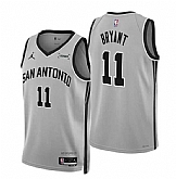 Men's San Antonio Spurs #11 Carter Bryant Silver 2025-26 Statement Edition Stitched Jersey Dzhi,baseball caps,new era cap wholesale,wholesale hats