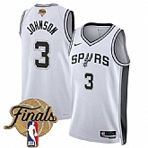 Men's San Antonio Spurs #3 Keldon Johnson White 2026 Finals Patch Association Edition Stitched Jersey Dzhi,baseball caps,new era cap wholesale,wholesale hats