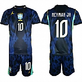 Men's Brazil national football team #10 Neymar Jr Navy 2026 Away Soccer Jersey Suit,baseball caps,new era cap wholesale,wholesale hats