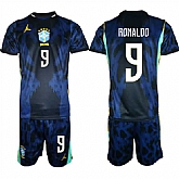 Men's Brazil national football team #9 Ronaldo Navy 2026 Away Soccer Jersey Suit,baseball caps,new era cap wholesale,wholesale hats