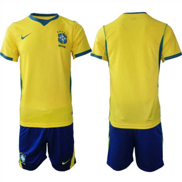 Men's Brazil national football team Blank Yellow Home 2026 Soccer Jersey Suit,We sell and wholesale Men's Brazil national football team Blank Yellow Home 2026 Soccer Jersey Suit on line form chian!