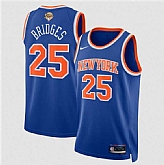 Men's New Yok Knicks #25 Mikal Bridges Blue 2026 Finals Patch Icon Edition Stitched Jersey Dzhi,baseball caps,new era cap wholesale,wholesale hats