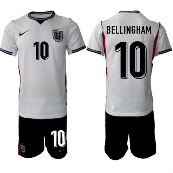Men's England #10 Jude Bellingham 2026 White Home Soccer Jersey Suit,We sell and wholesale Men's England #10 Jude Bellingham 2026 White Home Soccer Jersey Suit on line form chian!