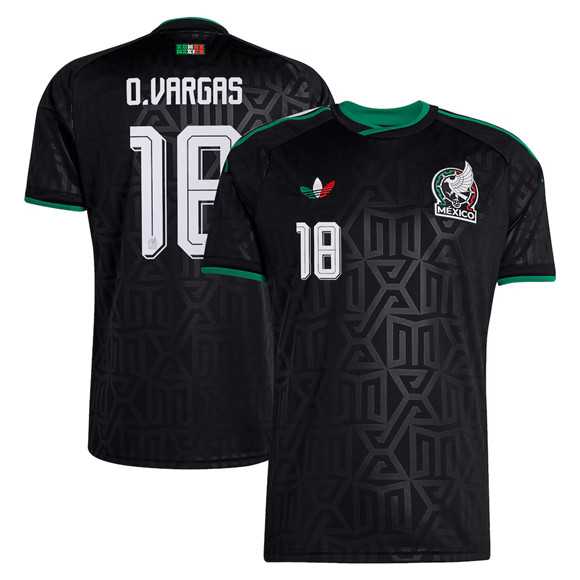 Men's Mexico #18 Obed Vargas Black 2026 Soccer Jersey Suit,We sell and wholesale Men's Mexico #18 Obed Vargas Black 2026 Soccer Jersey Suit on line form chian!