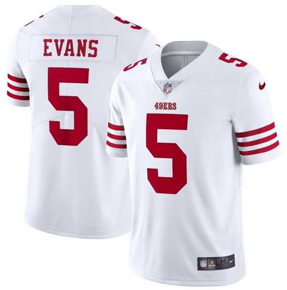 Men & Women & Youth San Francisco 49ers #5 Mike Evans White 2026 Vapor Untouchable Limited Stitched Jersey,We sell and wholesale Men & Women & Youth San Francisco 49ers #5 Mike Evans White 2026 Vapor Untouchable Limited Stitched Jersey on line form chian!