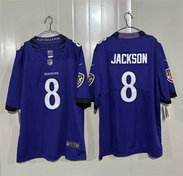 Mens Baltimore Ravens #8 Lamar Jackson Purple 2026 Alternate Vapor Limited Stitched Jersey,We sell and wholesale Mens Baltimore Ravens #8 Lamar Jackson Purple 2026 Alternate Vapor Limited Stitched Jersey on line form chian!