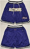 Men's Baltimore Ravens Purple Shorts (Run Small),baseball caps,new era cap wholesale,wholesale hats