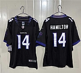 Men's Baltimore Ravens #14 Kyle Hamilton Black 2026 Alternate Vapor Limited Stitched Jersey,baseball caps,new era cap wholesale,wholesale hats