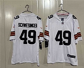 Men's Cleveland Browns #49 Carson Schwesinger White 2026 Vapor Limited Stitched Jersey,baseball caps,new era cap wholesale,wholesale hats