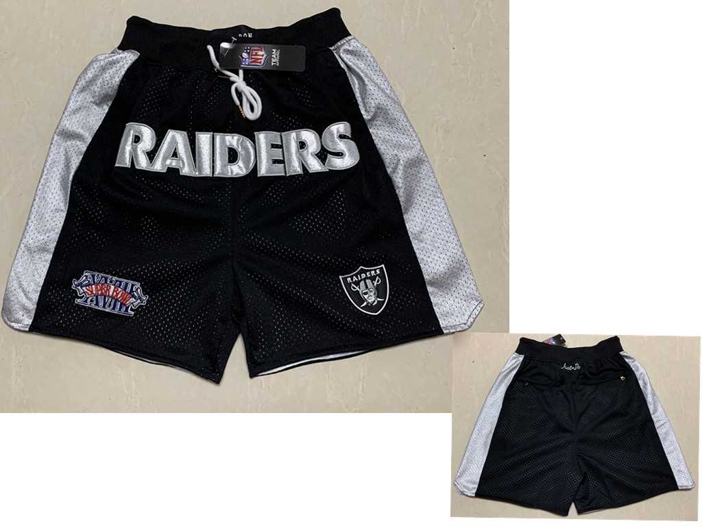 Men's Las Vegas Raiders Black Super Bowl Patch Just Don Shorts (Run Small),We sell and wholesale Men's Las Vegas Raiders Black Super Bowl Patch Just Don Shorts (Run Small) on line form chian!