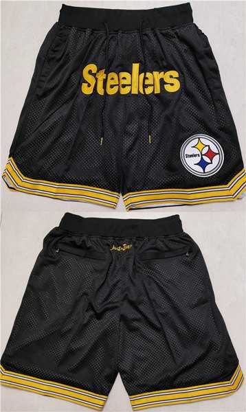 Men's Pittsburgh Steelers Black Shorts (Run Small),We sell and wholesale Men's Pittsburgh Steelers Black Shorts (Run Small) on line form chian!