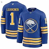 Men's Buffalo Sabres #1 Ukko-Pekka Luukkonen Blue Stitched Hockey Jersey Dzhi,baseball caps,new era cap wholesale,wholesale hats