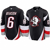 Men's Buffalo Sabres #6 Zach Benson Black Alternate Stitched Hockey Jersey,baseball caps,new era cap wholesale,wholesale hats