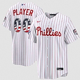 Men's Philadelphia Phillies Active Player Custom White 2026 All-Star Edition Stars & Stripes & USA 250 Fourth of July Home Stadium Stitched Baseball Jersey,baseball caps,new era cap wholesale,wholesale hats