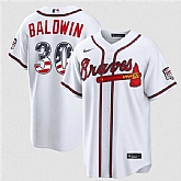 Men's Atlanta Braves #30 Drake Baldwin White USA 250 Fourth of July Home Stadium Stitched Baseball Jersey Dzhi,baseball caps,new era cap wholesale,wholesale hats