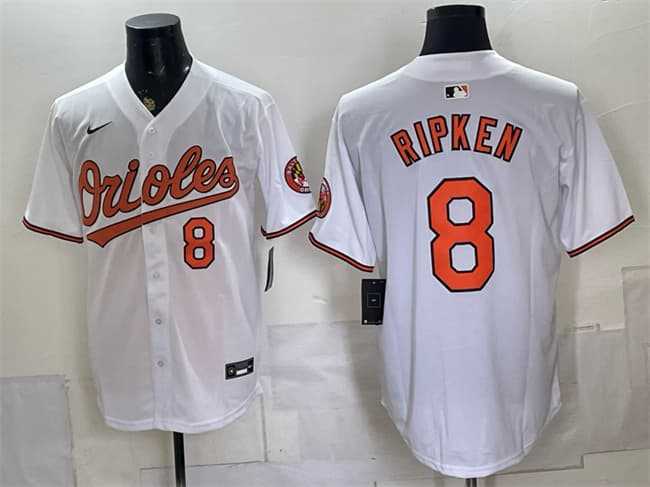 Men's Baltimore Orioles #8 Cal Ripken Jr. White 2025 Home Limited Stitched Jersey,We sell and wholesale Men's Baltimore Orioles #8 Cal Ripken Jr. White 2025 Home Limited Stitched Jersey on line form chian!