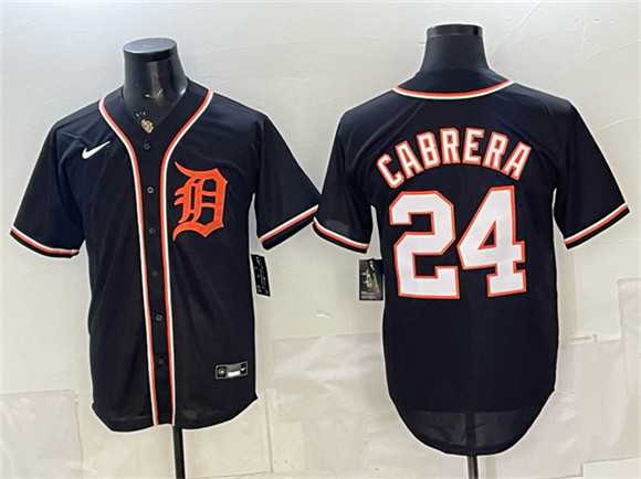Men's Detroit Tigers #24 Miguel Cabrera Black 2026 Fashion Replica Black Out Stitched Jersey,We sell and wholesale Men's Detroit Tigers #24 Miguel Cabrera Black 2026 Fashion Replica Black Out Stitched Jersey on line form chian!