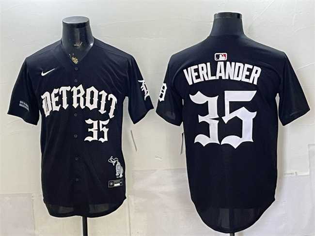 Men's Detroit Tigers #35 Justin Verlander 2026 Black 'Motor Gothic Edition' Vapor Premier Limited Stitched Jersey Dzhi,We sell and wholesale Men's Detroit Tigers #35 Justin Verlander 2026 Black 'Motor Gothic Edition' Vapor Premier Limited Stitched Jersey Dzhi on line form chian!