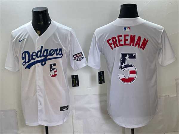 Men's Los Angeles Dodgers #5 Freddie Freeman White 250 Fourth of July Home Stitched Jersey Dzhi,We sell and wholesale Men's Los Angeles Dodgers #5 Freddie Freeman White 250 Fourth of July Home Stitched Jersey Dzhi on line form chian!