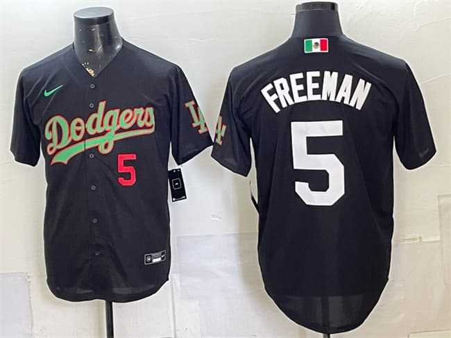 Men's Los Angeles Dodgers #5 Freddie Freeman Black Mexico Limited Stitched Jersey Dzhi,We sell and wholesale Men's Los Angeles Dodgers #5 Freddie Freeman Black Mexico Limited Stitched Jersey Dzhi on line form chian!