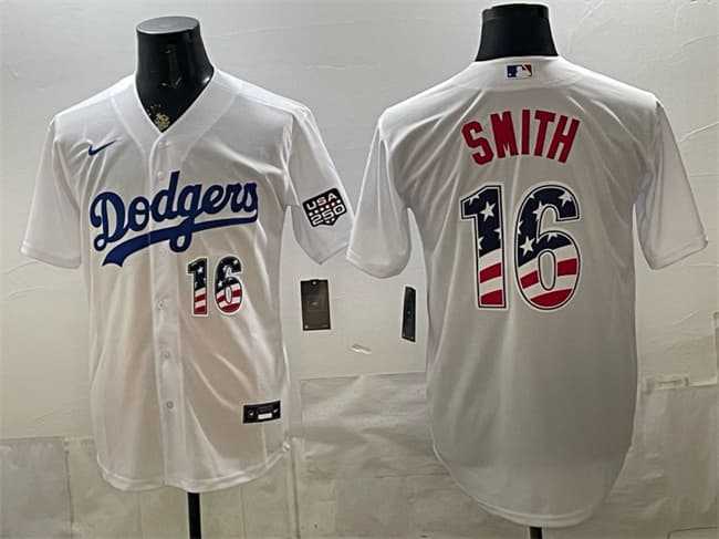 Men's Los Angeles Dodgers #16 Will Smith White USA 250 Fourth of July Home Stitched Baseball Jersey Dzhi,We sell and wholesale Men's Los Angeles Dodgers #16 Will Smith White USA 250 Fourth of July Home Stitched Baseball Jersey Dzhi on line form chian!