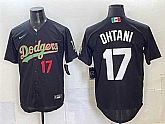 Men's Los Angeles Dodgers #17 Shohei Ohtani Black Mexico Limited Stitched Jersey Dzhi,baseball caps,new era cap wholesale,wholesale hats