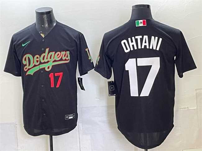 Men's Los Angeles Dodgers #17 Shohei Ohtani Black Mexico Limited Stitched Jersey Dzhi,We sell and wholesale Men's Los Angeles Dodgers #17 Shohei Ohtani Black Mexico Limited Stitched Jersey Dzhi on line form chian!