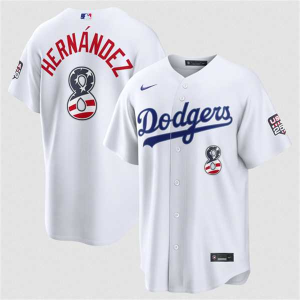 Men's Los Angeles Dodgers #8 Enrique Hernandez White USA 250 Fourth of July Home Stitched Jersey Dzhi,We sell and wholesale Men's Los Angeles Dodgers #8 Enrique Hernandez White USA 250 Fourth of July Home Stitched Jersey Dzhi on line form chian!