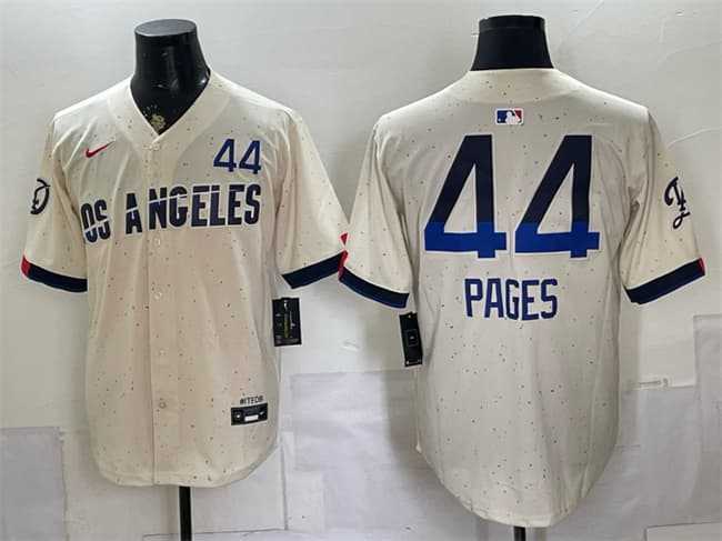 Men's Los Angeles Dodgers #44 Andy Pages Cream 2024 City Connect Limited Stitched Jersey Dzhi,We sell and wholesale Men's Los Angeles Dodgers #44 Andy Pages Cream 2024 City Connect Limited Stitched Jersey Dzhi on line form chian!