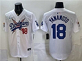 Men's Los Angeles Dodgers x One Piece #18 Yoshinobu Yamamoto White Vapor Premier Limited Stitched Jersey,baseball caps,new era cap wholesale,wholesale hats