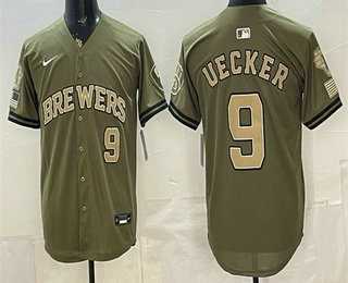 Men's Milwaukee Brewers #9 Bob Uecker Olive 2026 Armed Forces Day Jersey Dzhi,We sell and wholesale Men's Milwaukee Brewers #9 Bob Uecker Olive 2026 Armed Forces Day Jersey Dzhi on line form chian!