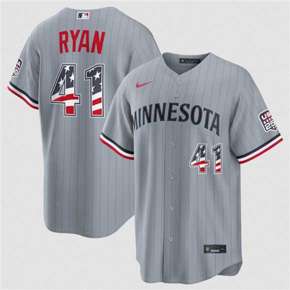 Men's Minnesota Twins #41 Joe Ryan Gray 2026 USA 250 Fourth of July Stitched Jersey Dzhi,We sell and wholesale Men's Minnesota Twins #41 Joe Ryan Gray 2026 USA 250 Fourth of July Stitched Jersey Dzhi on line form chian!