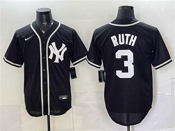 Men's New York Yankees #3 Babe Ruth 2026 Fashion Replica Black Out Stitched Jersey,We sell and wholesale Men's New York Yankees #3 Babe Ruth 2026 Fashion Replica Black Out Stitched Jersey on line form chian!
