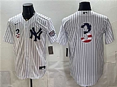 Men's New York Yankees #3 Babe Ruth White 2026 USA 250 Fourth of July Home Stadium Stitched Baseball Jersey Dzhi,baseball caps,new era cap wholesale,wholesale hats