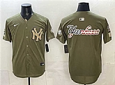 Men's New York Yankees Team Big Logo Olive 2026 Armed Forces Day Stitched Jersey Dzhi,baseball caps,new era cap wholesale,wholesale hats