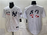 Men's New York Yankees #42 Jackie Robinson White 2026 USA 250 Fourth of July Home Stadium Stitched Jersey Dzhi,baseball caps,new era cap wholesale,wholesale hats