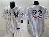Men's New York Yankees #23 Don Mattingly White 2026 USA 250 Fourth of July Home Stadium Stitched Baseball Jersey Dzhi,baseball caps,new era cap wholesale,wholesale hats