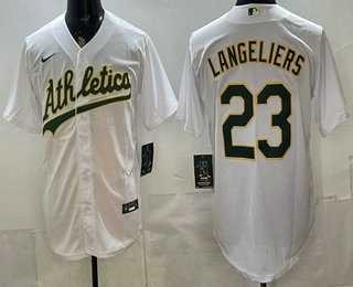 Men's Oakland Athletics #23 Shea Langeliers White Stitched Jersey,We sell and wholesale Men's Oakland Athletics #23 Shea Langeliers White Stitched Jersey on line form chian!
