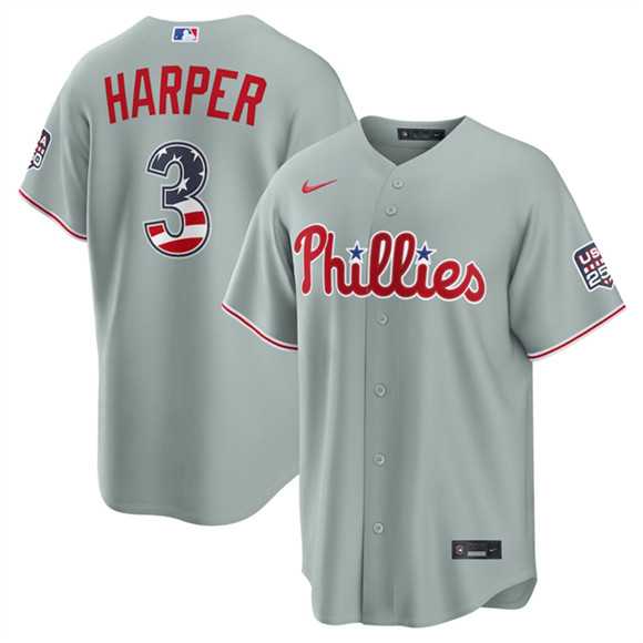 Men's Philadelphia Phillies #3 Bryce Harper Gray USA 250 Fourth of July Home Stitched Jersey Dzhi,We sell and wholesale Men's Philadelphia Phillies #3 Bryce Harper Gray USA 250 Fourth of July Home Stitched Jersey Dzhi on line form chian!