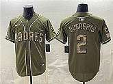 Men's San Diego Padres #2 Xander Bogaerts Olive 2026 Armed Forces Day Stitched Jersey Dzhi,baseball caps,new era cap wholesale,wholesale hats