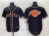 Mens San Francisco Giants Team Big Logo 2026 Fashion Replica Black Out Stitched Jersey Dzhi