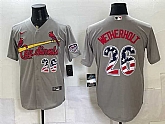 Men's St. Louis Cardinals #26 JJ Wetherholt Gray USA 250 Fourth of July Stitched Jersey Dzhi,baseball caps,new era cap wholesale,wholesale hats