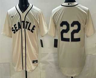 Men's Seattle Mariners #22 Bryan Woo Cream Alternate Stitched Jersey,We sell and wholesale Men's Seattle Mariners #22 Bryan Woo Cream Alternate Stitched Jersey on line form chian!