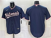 Men's Washington Nationals Blank Navy Stitched Jersey,baseball caps,new era cap wholesale,wholesale hats