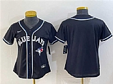 Women's Toronto Blue Jays Blank 2026 Fashion Replica Black Out Stitched Jersey(Run Small),baseball caps,new era cap wholesale,wholesale hats