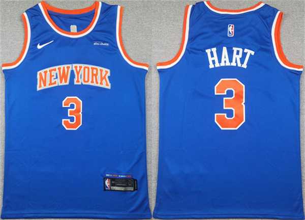 Men's New Yok Knicks #3 Josh Hart Blue Icon Edition Edition Stitched Basketball Jersey,We sell and wholesale Men's New Yok Knicks #3 Josh Hart Blue Icon Edition Edition Stitched Basketball Jersey on line form chian!