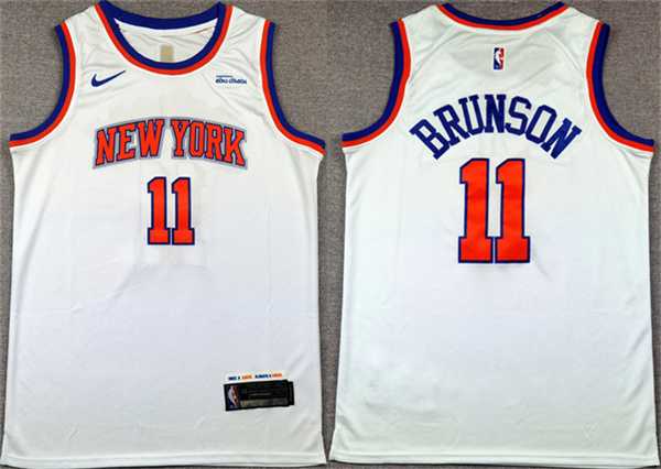 Men's New Yok Knicks #11 Jalen Brunson White Association Edition Stitched Basketball Jersey,We sell and wholesale Men's New Yok Knicks #11 Jalen Brunson White Association Edition Stitched Basketball Jersey on line form chian!