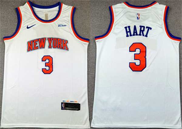Men's New Yok Knicks #3 Josh Hart White Association Edition Stitched Basketball Jersey,We sell and wholesale Men's New Yok Knicks #3 Josh Hart White Association Edition Stitched Basketball Jersey on line form chian!