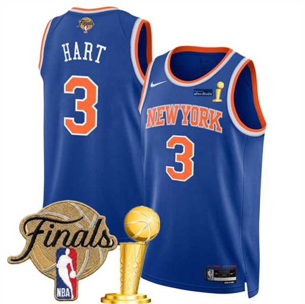 Men's New Yok Knicks #3 Josh Hart Blue 2026 Finals Patch And Finals Champions Patch Icon Edition Stitched Basketball Jersey Dzhi,We sell and wholesale Men's New Yok Knicks #3 Josh Hart Blue 2026 Finals Patch And Finals Champions Patch Icon Edition Stitched Basketball Jersey Dzhi on line form chian!