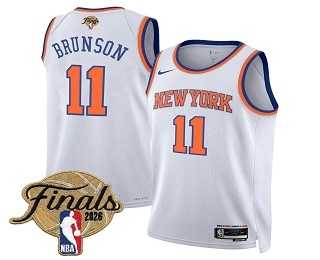 Men's New Yok Knicks #11 Jalen Brunson White 2026 Finals Patch Icon Edition Stitched Jersey Dzhi,We sell and wholesale Men's New Yok Knicks #11 Jalen Brunson White 2026 Finals Patch Icon Edition Stitched Jersey Dzhi on line form chian!